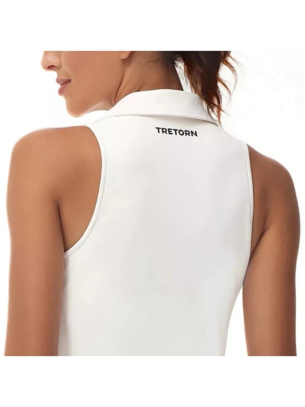 NWT Tretorn Women's M White Sleeveless Active Tenis Polo Tank Top  J1947 - Picture 3 of 14